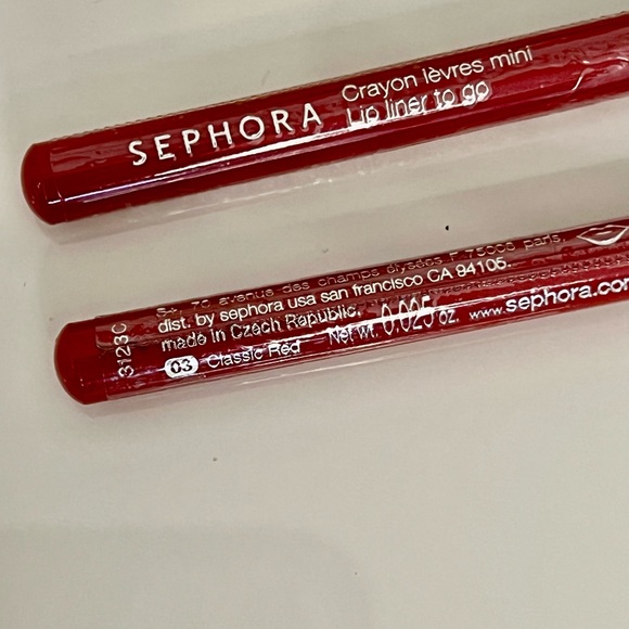 Sephora  Lip Liner Pencil to go 3 classic red set 2. - Picture 2 of 3